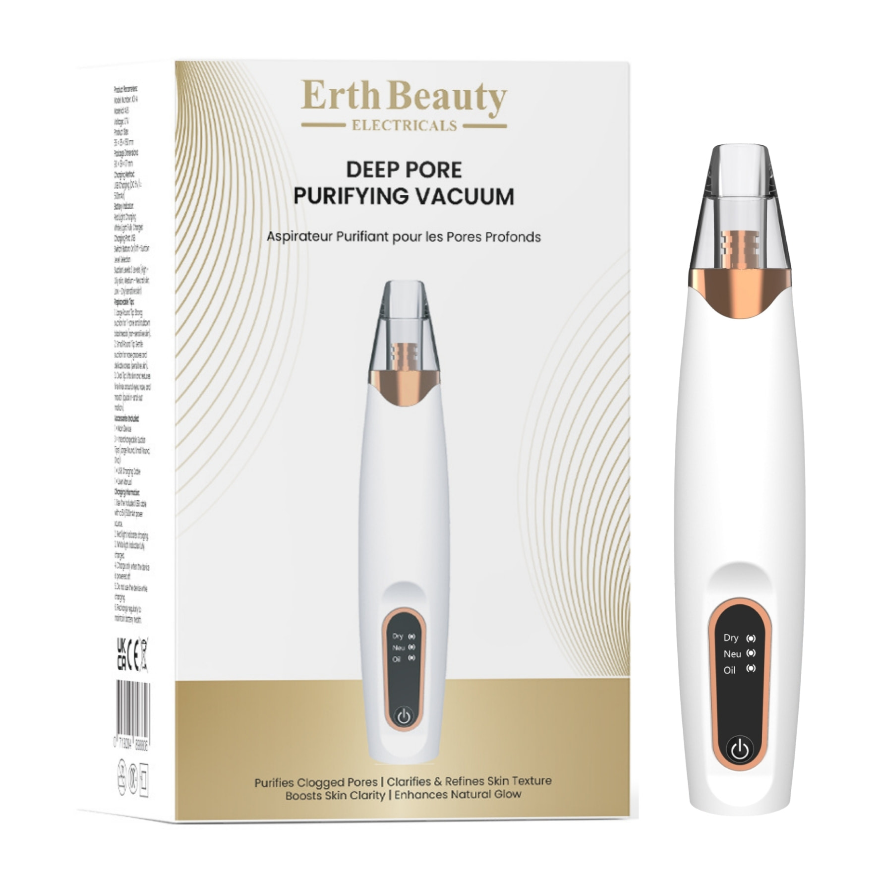 Aspiradora de poros de limpieza profunda