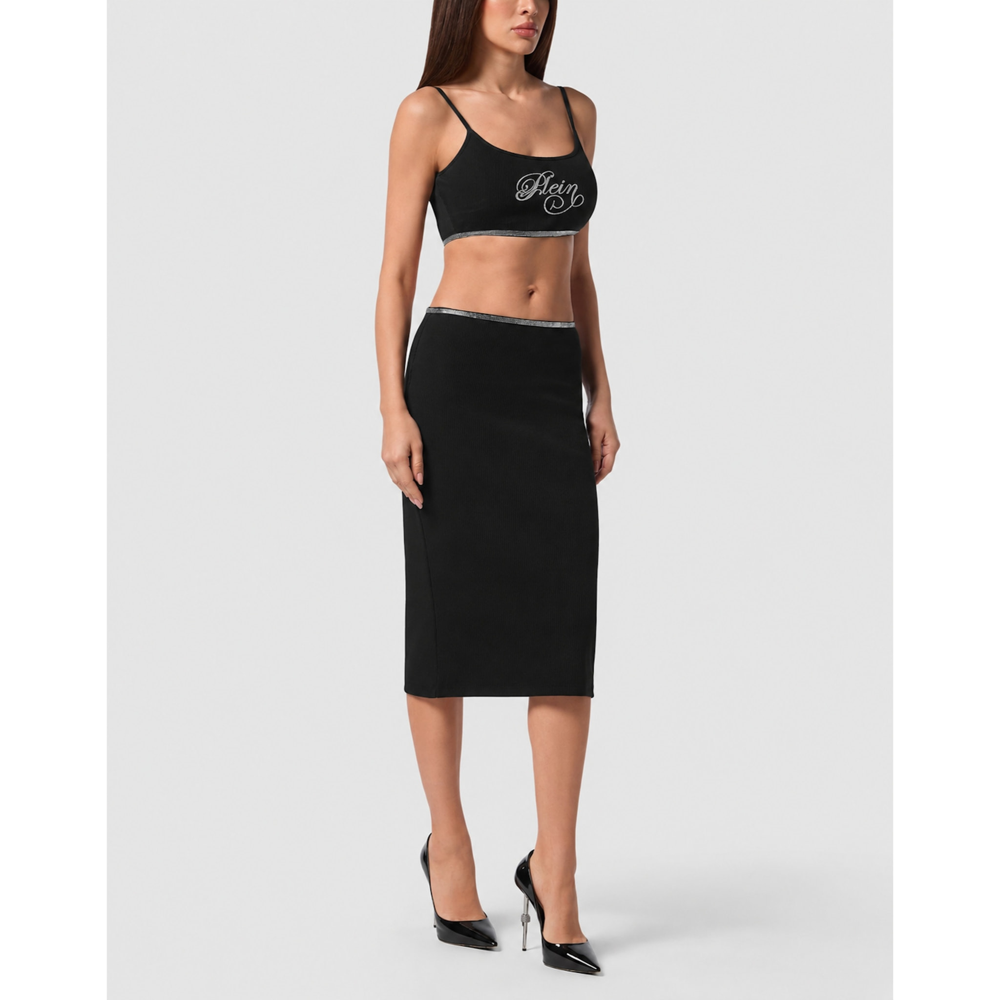 PHILIPP PLEIN Falda larga SIGNATURE