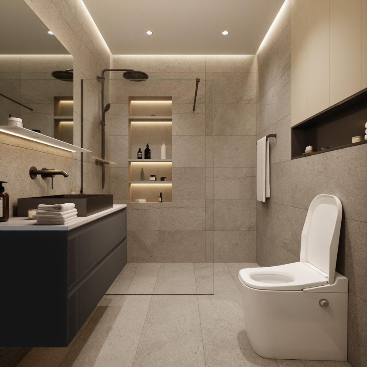 Ultimax WC hybride avec réservoir intégré et abattant frein de chute (SATOFSHFS3)
