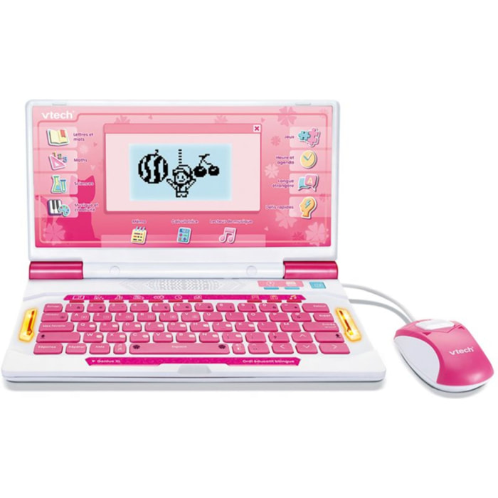 Ordinateur enfant VTECH Genius XL Ordi éducatif bilingue (rose)