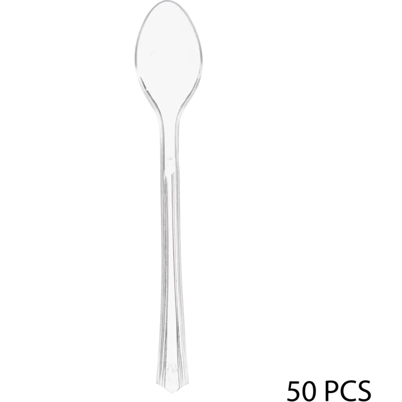 Boîte 50 cuillères amuse-bouche plastique