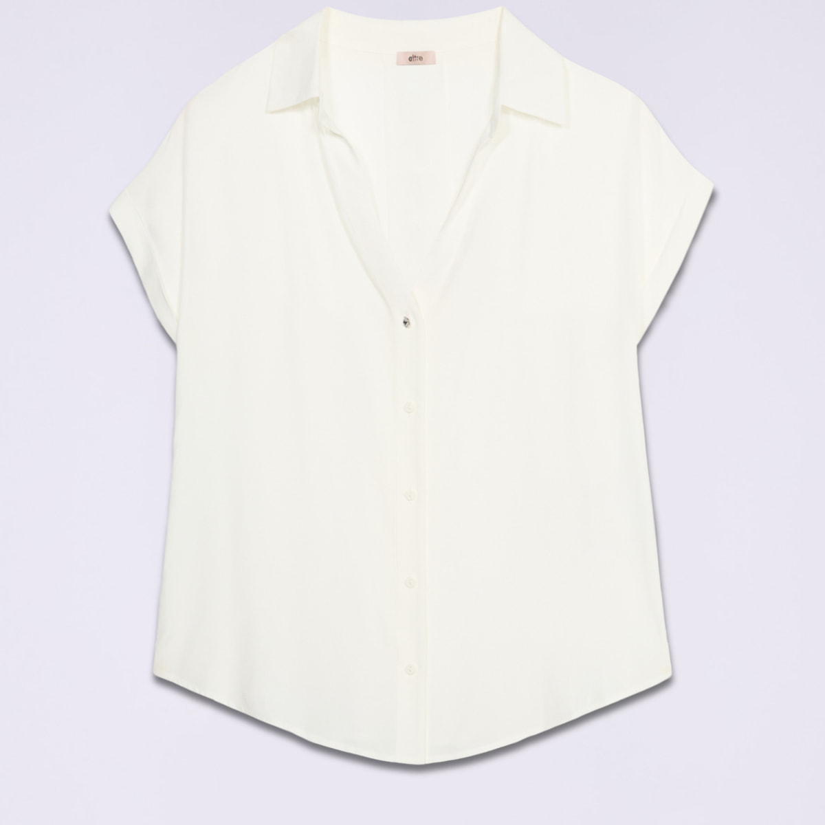 Oltre - Camicia in viscosa - Bianco