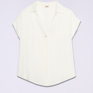 Oltre - Camicia in viscosa - Bianco