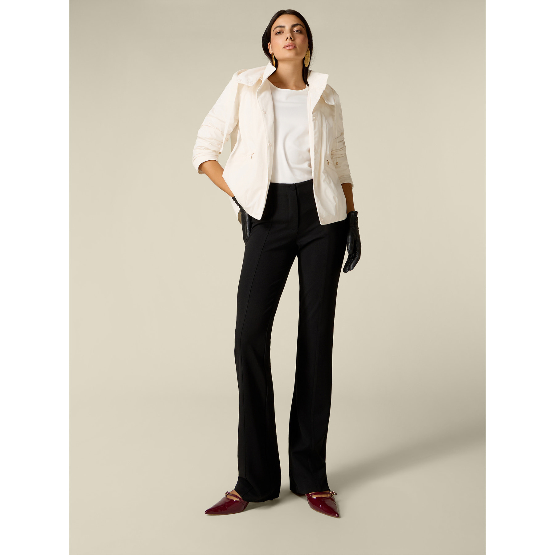Oltre - Pantalones acampanados - Negro