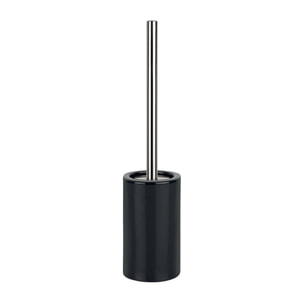 Brosse Wc avec support Céramique TUBE Noir Spirella