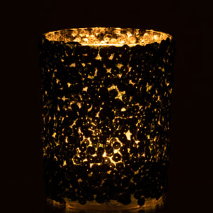 J-Line photophore Givré - verre - vert foncé - large