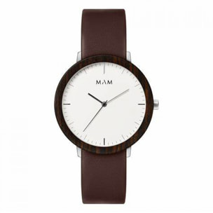 Reloj Mam MAM628 Unisex Analogico Cuarzo con Correa de Cuero