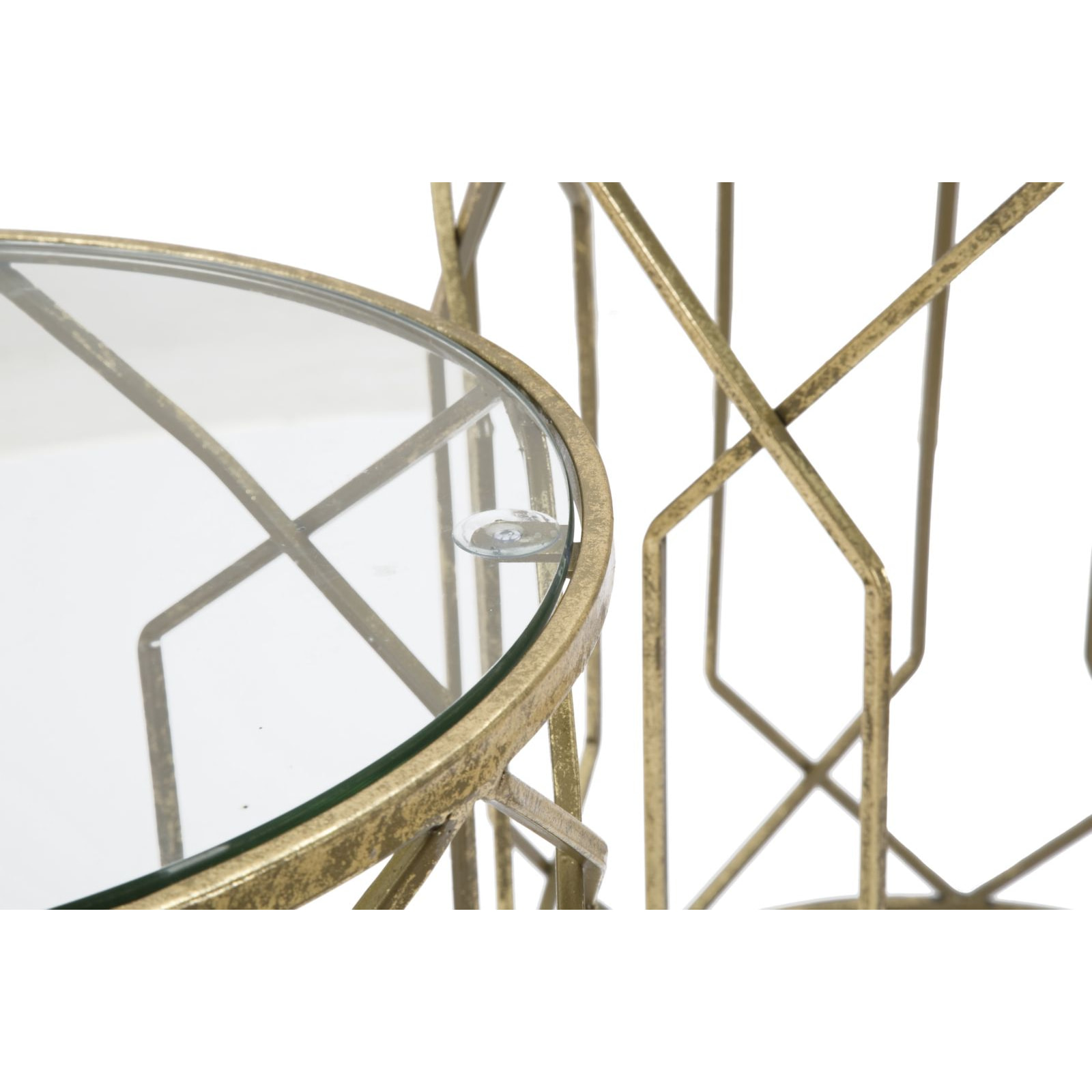 TAVOLINETTI TUNISI COPPIA CM Ø 42X53-38X47