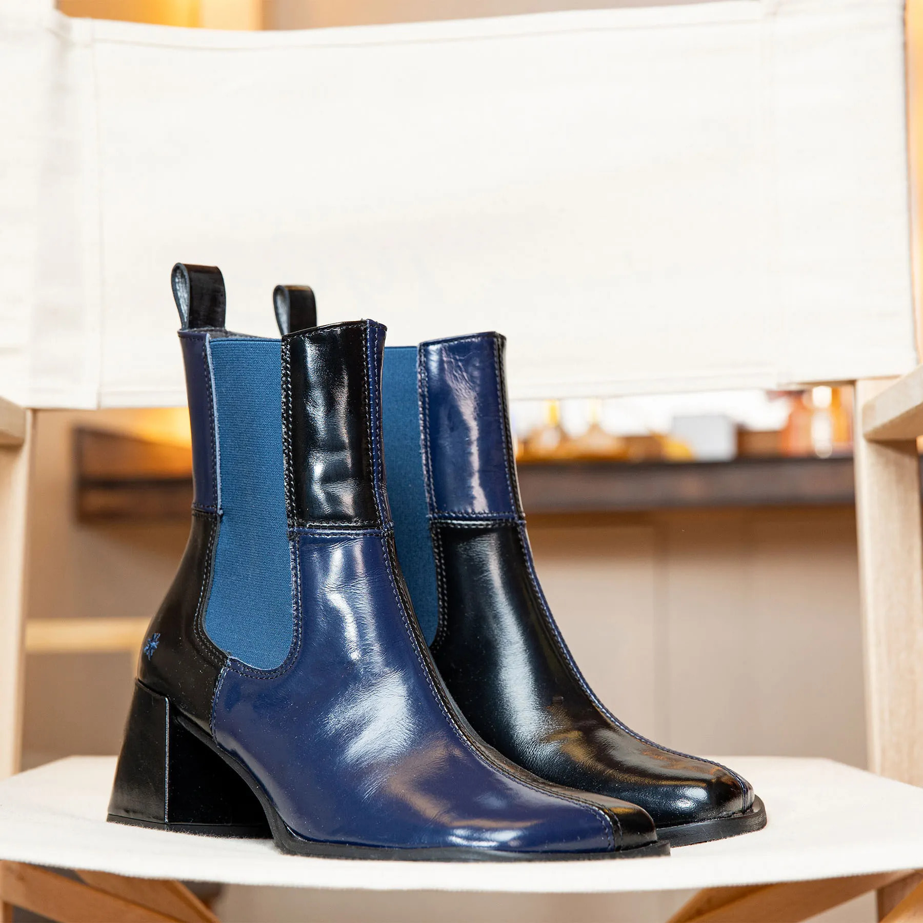 Botines 1707 NAPPA SHINNY CUERO-CHAMPAGNE/ VERONA color Cuero-champagne