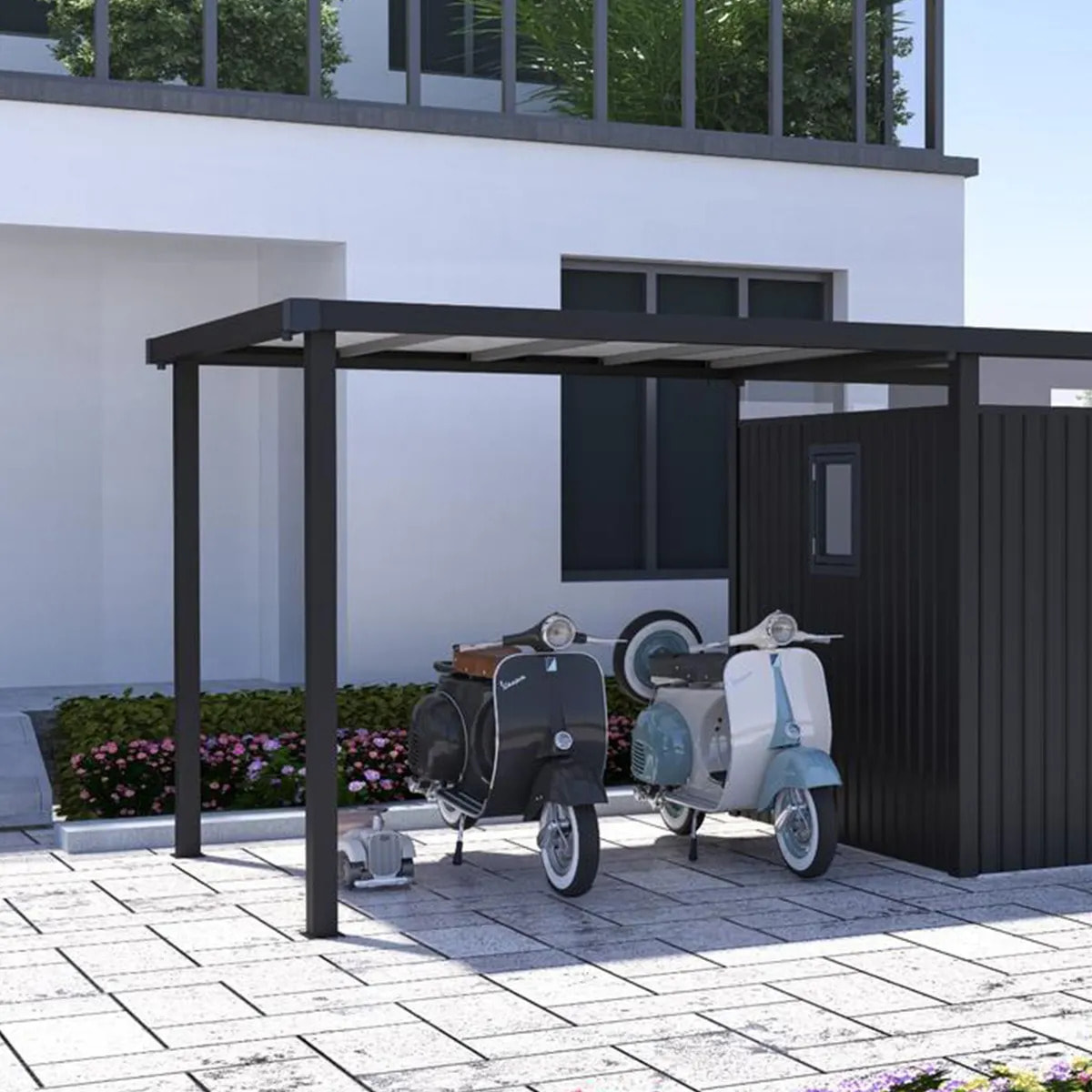 Abri Additionnel adossé pour abri de jardin J-ABR268