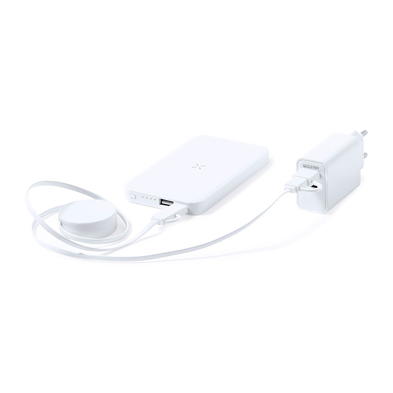 Cavo caricabatterie per set Power Bank adatto per Micro USB, tipo C e Lightning 9 V CC 2,1 A