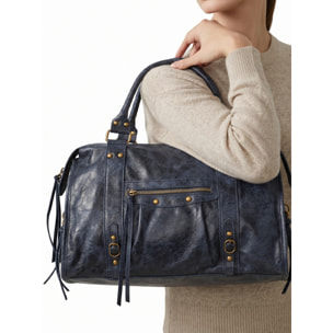 Borsa a spalla da donna - Modello Clara - Vera pelle - 41.0 x 28.0 x 13.0 cm