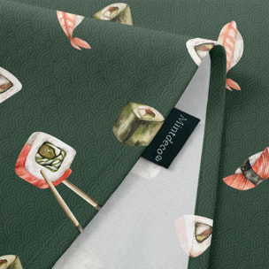 Nappe anti-taches SUSHI VERT - enduite