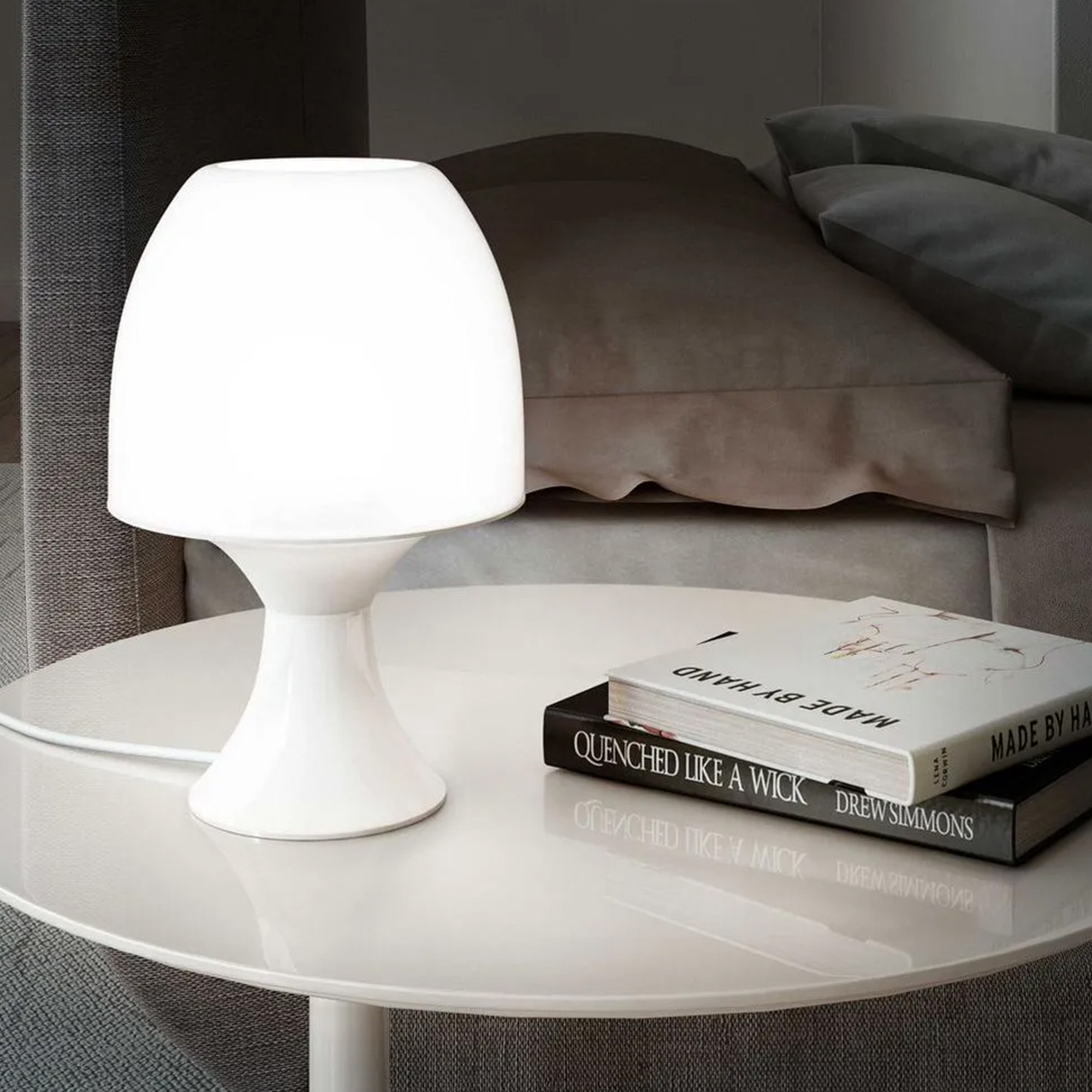 Well home lámpara de mesa led con bombilla rgb ø12x19,2cm