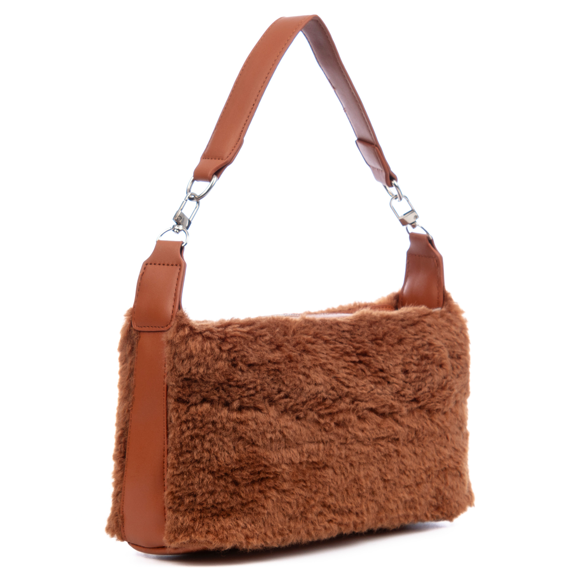 Atzara bolso de mano de pelo suave.