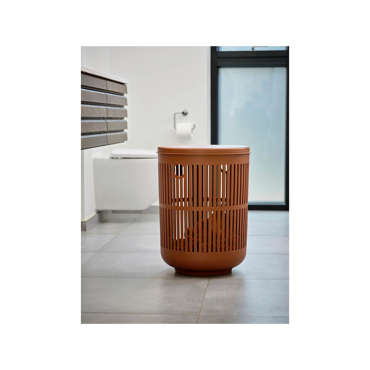 Panier à linge avec couvercle Ume