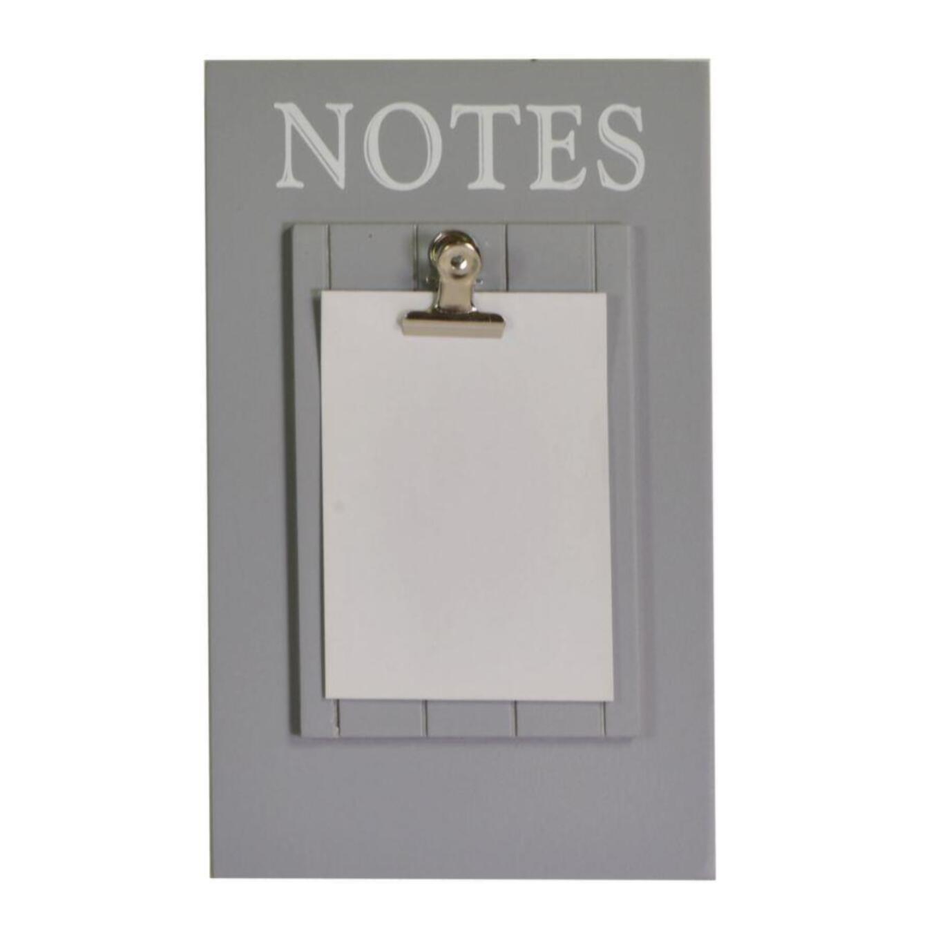 Portamemo con intarsio cuori grigio cm24x15x3