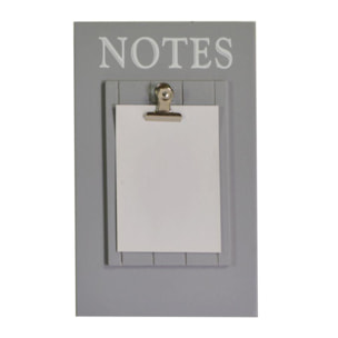 Portamemo con intarsio cuori grigio cm24x15x3