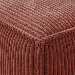 Pouf en velours côtelé - HARPER