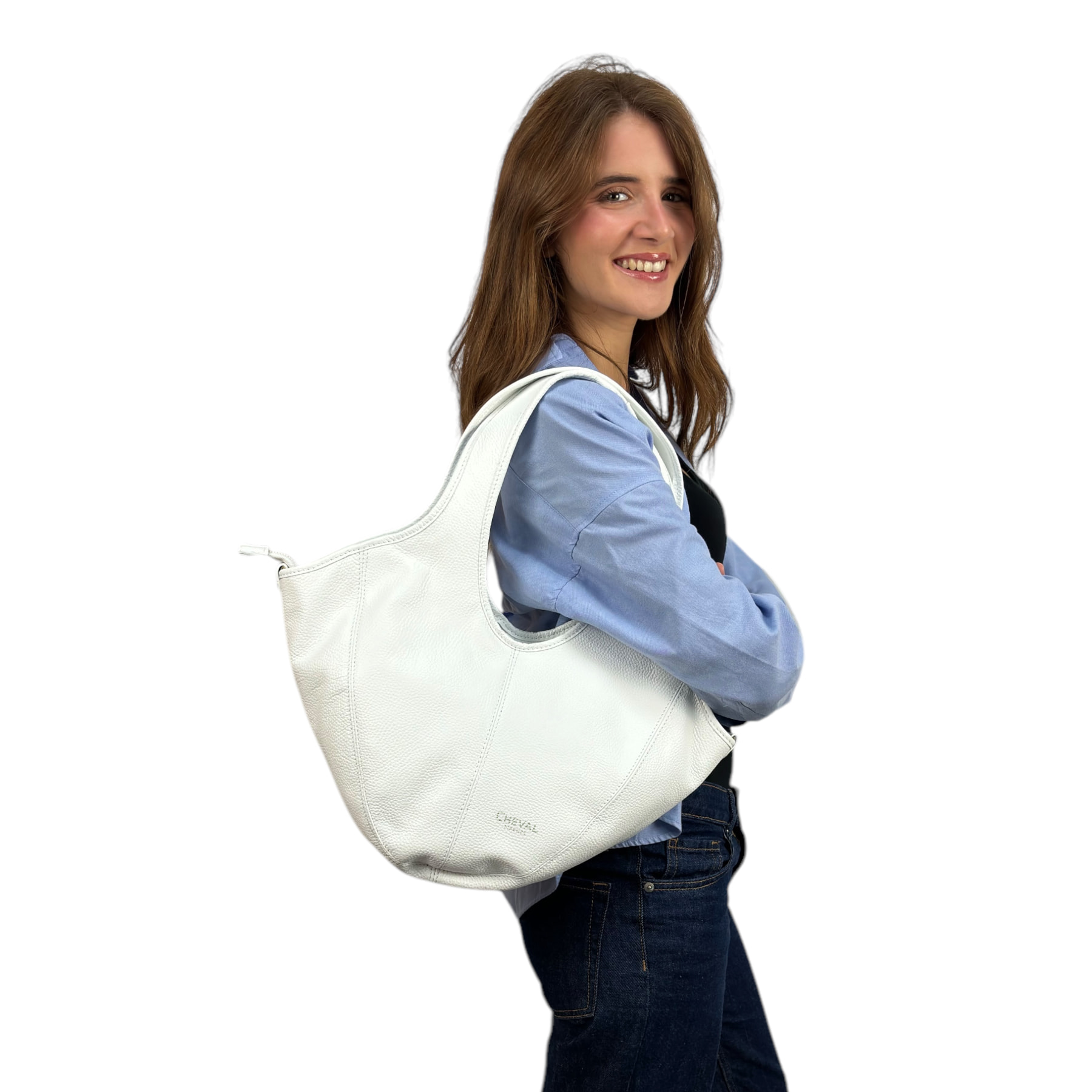 Bolso de Hombro Cheval Firenze Nuvola Blanco