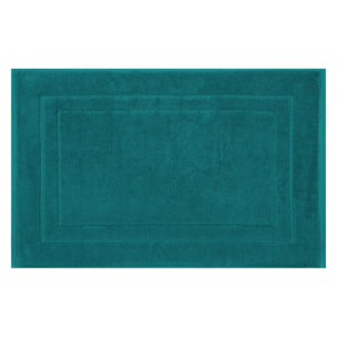 Tapis de bain pur coton 900 g/m² uni vert Elea emeraude