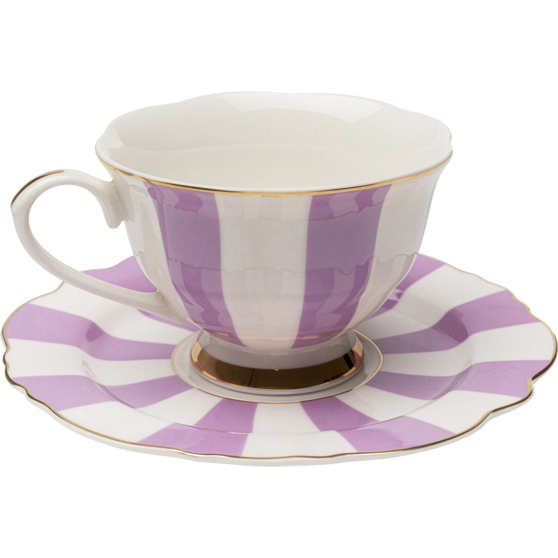 Tasses à café Harlequin violettes set de 4 Kare Design