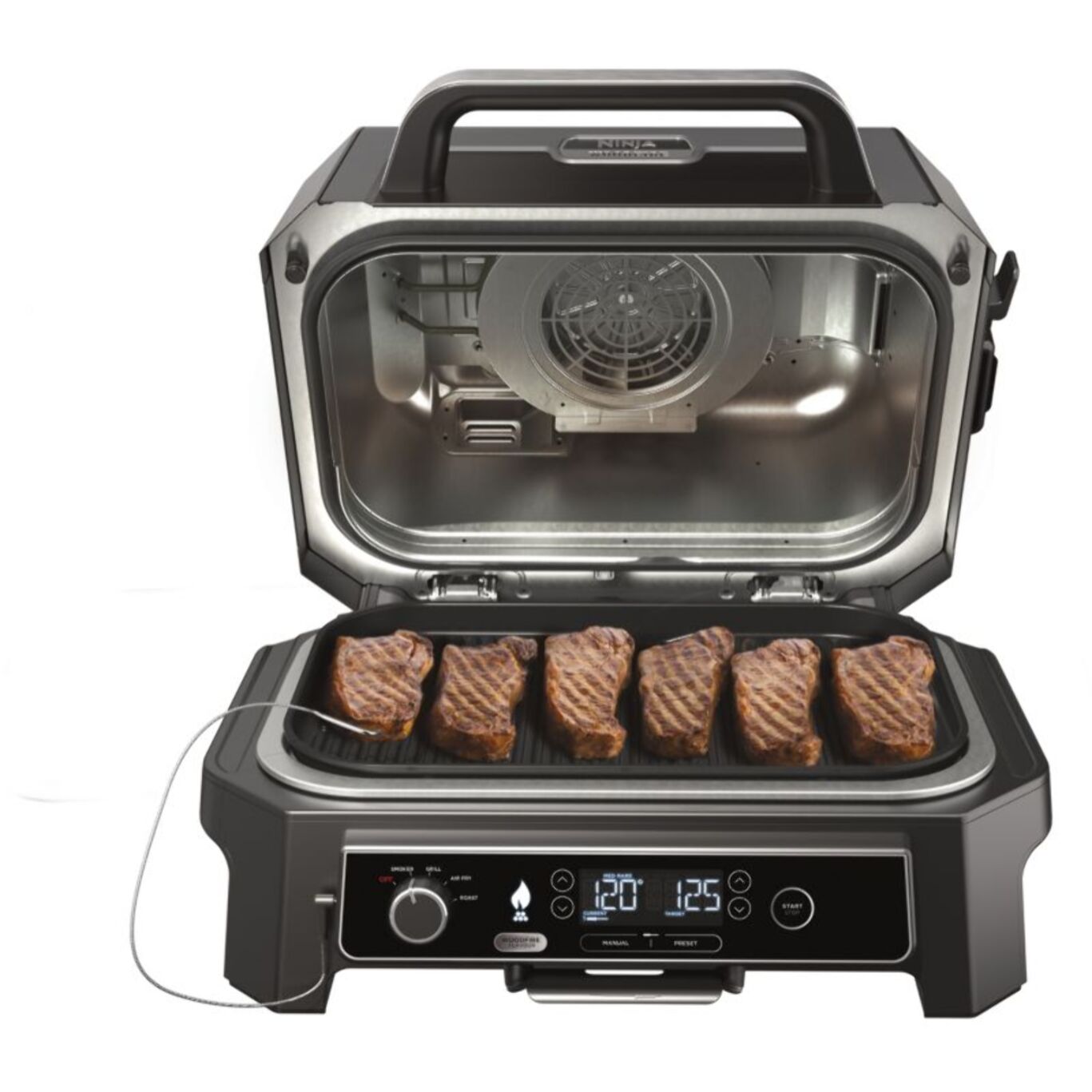 Barbecue électrique NINJA Woodfire Pro XL avec thermosonde Smart Cook OG850EU