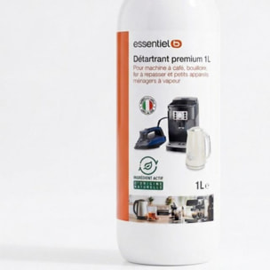 Détartrant ESSENTIELB Premium 1L multi-appareils, efficace contre le calcaire