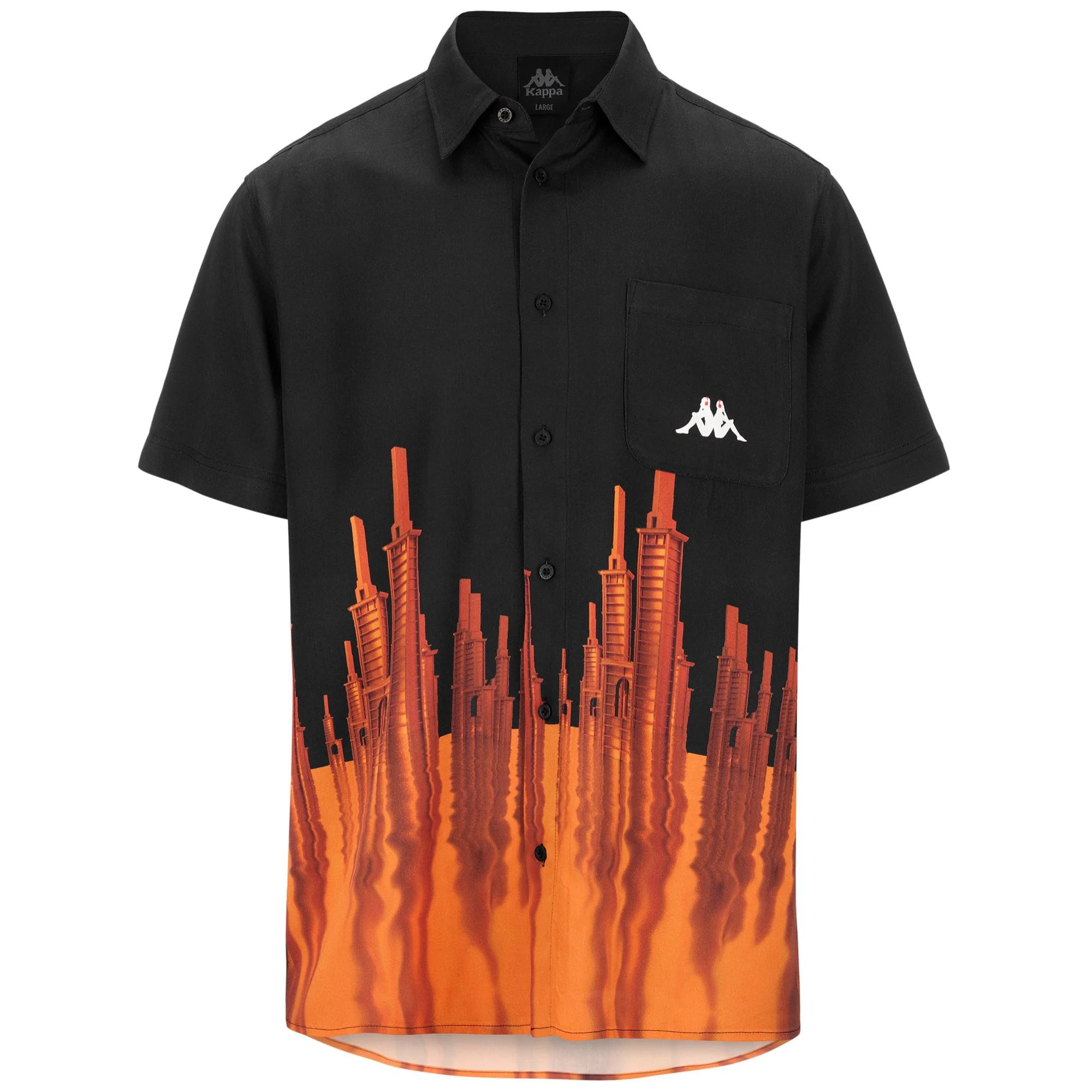 Kappa - Camicie Uomo Nero - Authentic Voyager Kff