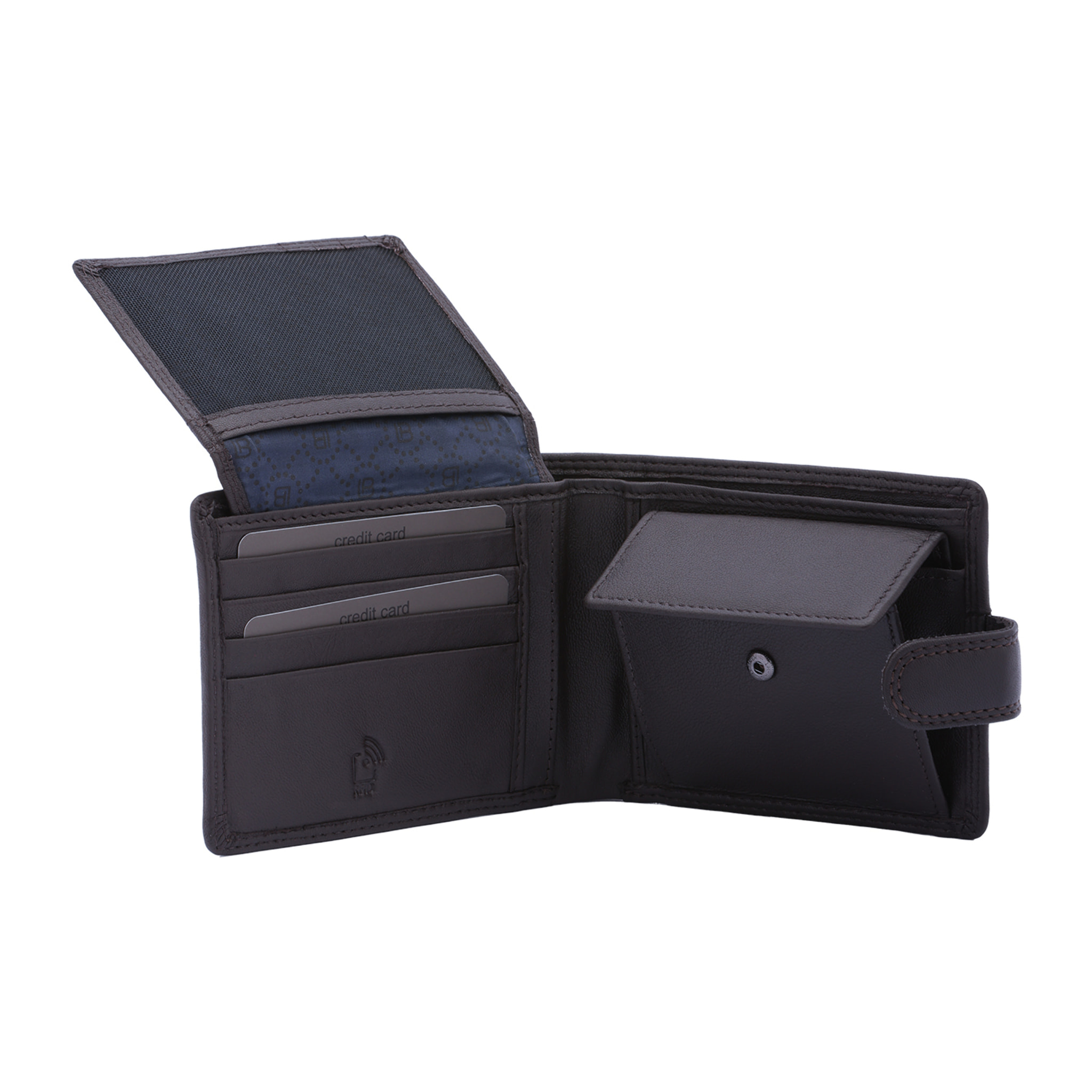 Portafoglio  da uomo In Vera pelle Made in Italy 12,5x9,5x3 cm