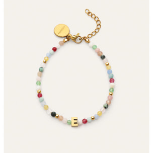 Pulsera Personalizada Letter Altea Color Acero Baño Oro