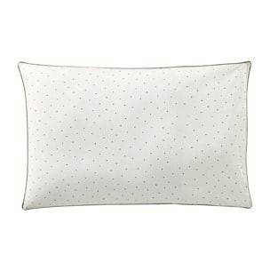 Taie d'oreiller imprimée en percale de coton, GALADRIEL, Beige