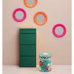 Tabouret Flower Fever 39cm bleu Kare Design