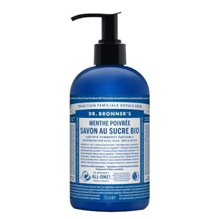 Savon au Sucre Bio - Menthe Poivrée 355 ml