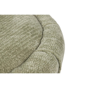 Puff Velvet Gris Verde 40x40x44 Cm