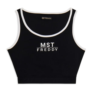 Top sportivo aderente con stampa MST FREDDY