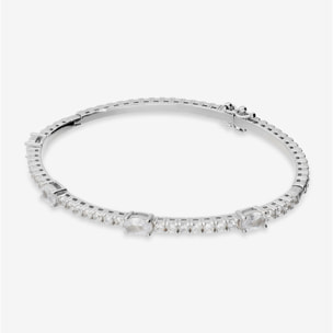 Bracciale Tennis 'Infinity' in Argento 925 con Cubic Zirconia Tonde e Ovali