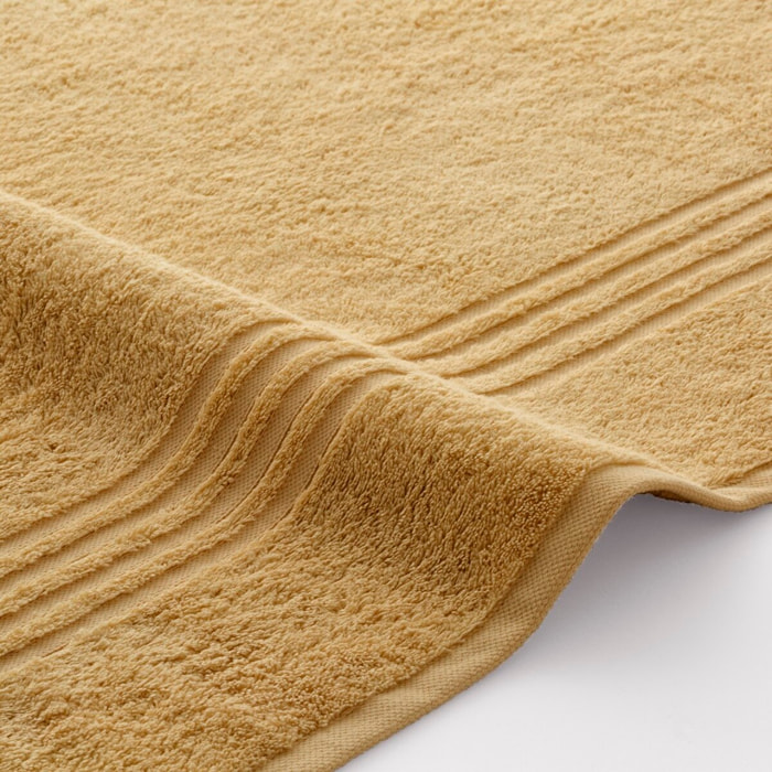 Serviette Éponge 100% Coton Peigné - 700 g/m2 OCRE