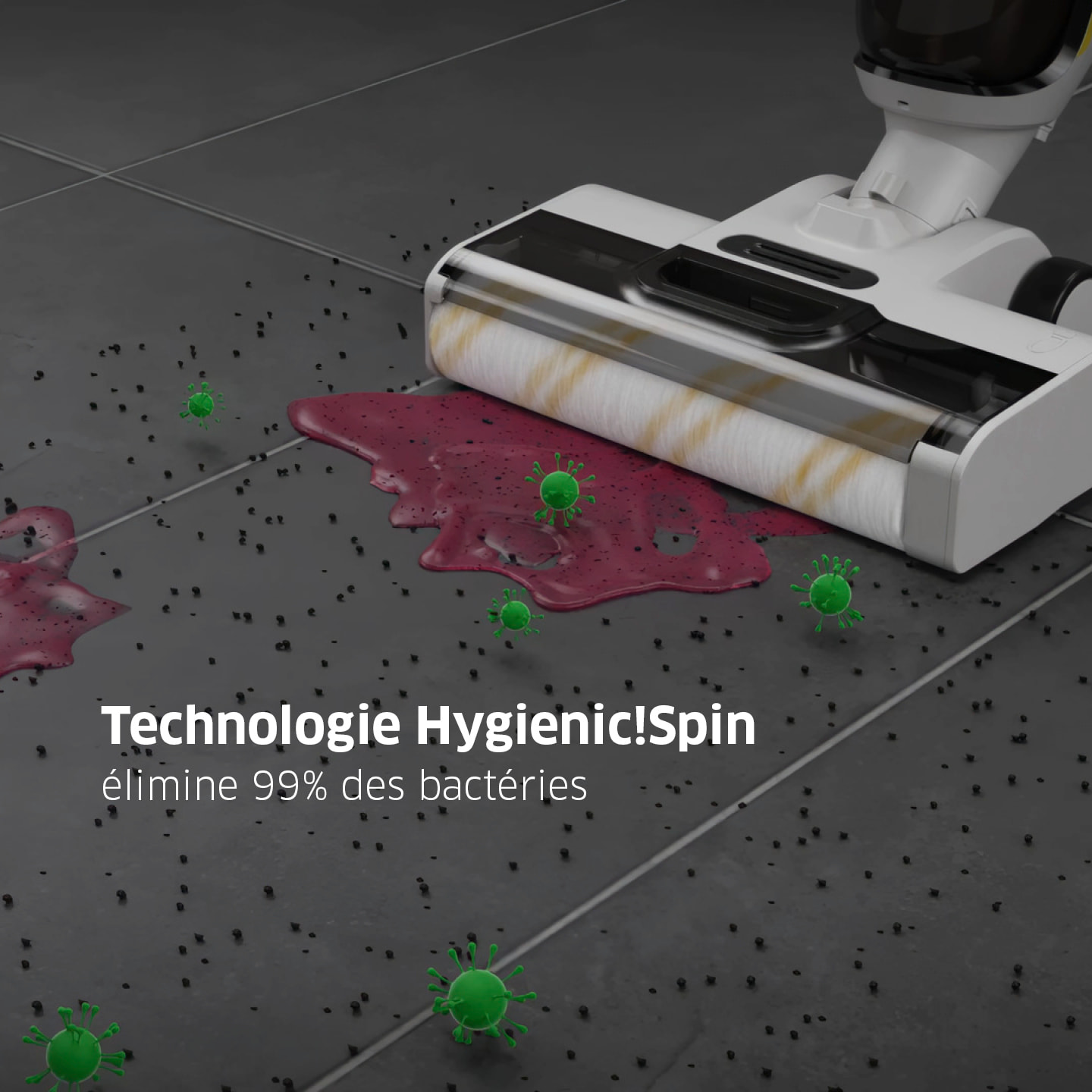 Aspirateur laveur sans fil Karcher FCV4 DRY- eau/poussières - 200 m² - aspire lave et sèche - autonettoyage/séchage 70°