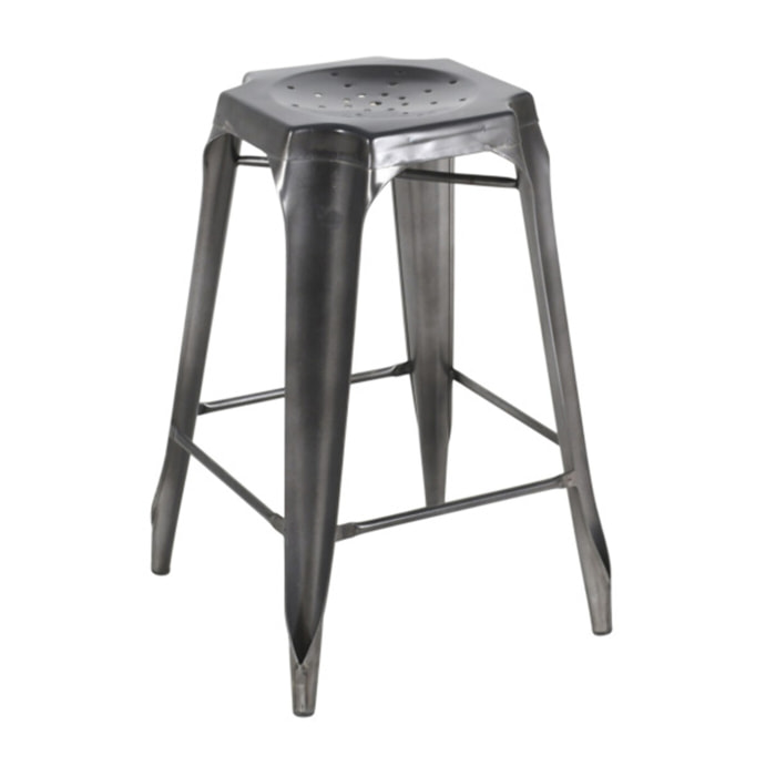 Tabouret de bar en métal au style industriel - STEAL