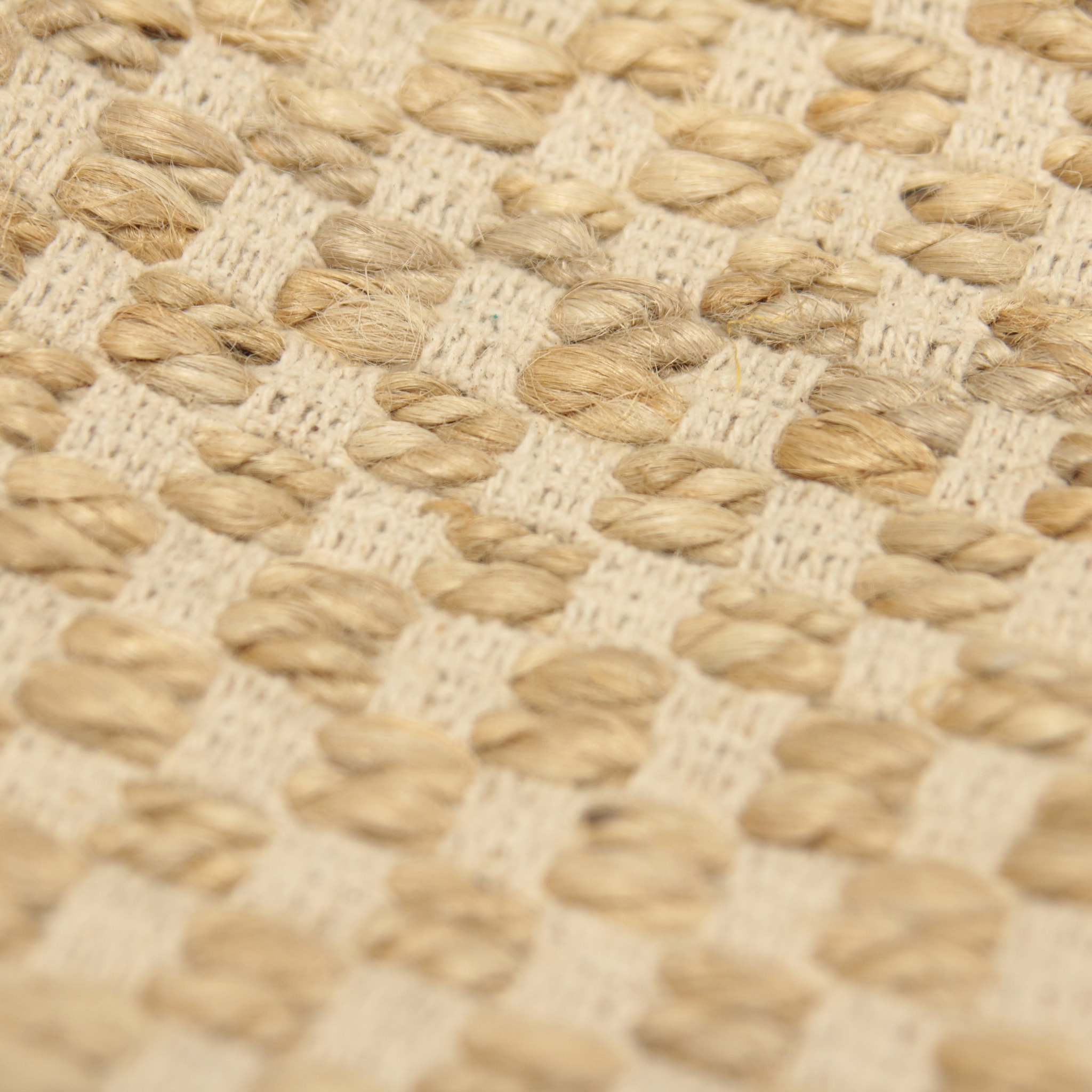 Tapis En Toile De Jute Avec Franges 120x170cm