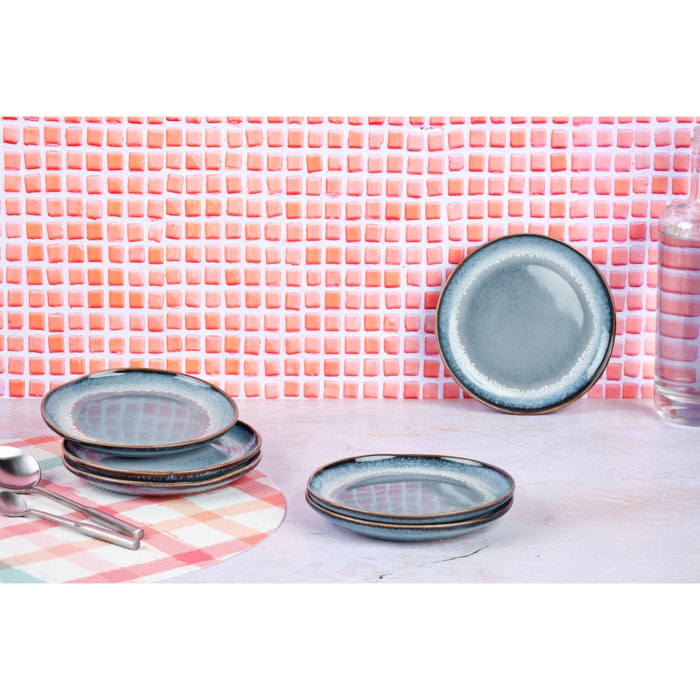 Assiette GENESIS Ø16,5cm - 6 pièces - Mer