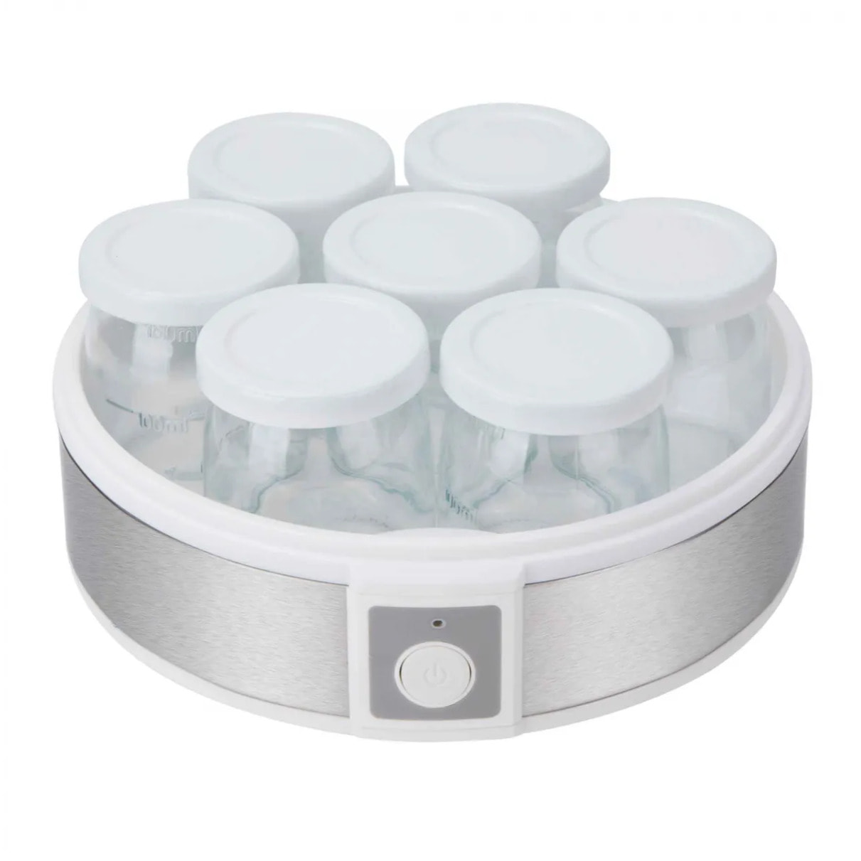 Yogurtera JATA JEYG2266 con 7 vasos de cristal de 180 ml aptos para lavavajillas
