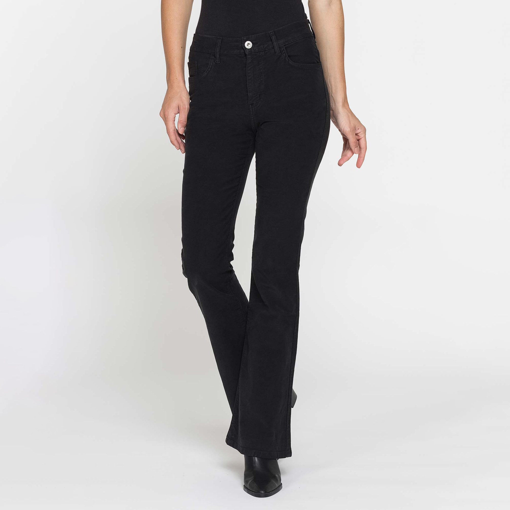 PANTALONE A ZAMPA STILE WESTERN IN MOLESKIN STRETCH 10oz