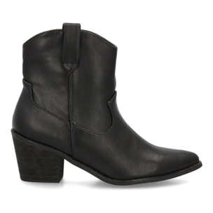 Botín cowboy baja para mujer.