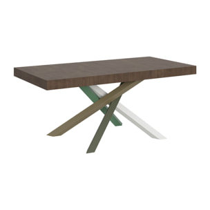 Table extensible 90x200/460 cm Volantis Noyer cadre 4/A