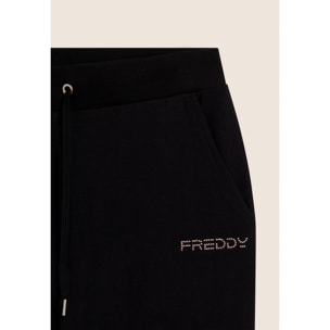 Pantaloni Sportivi con Polsini e Vita in Costina