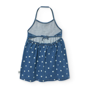 Vestido denim, punto de niÃ±a