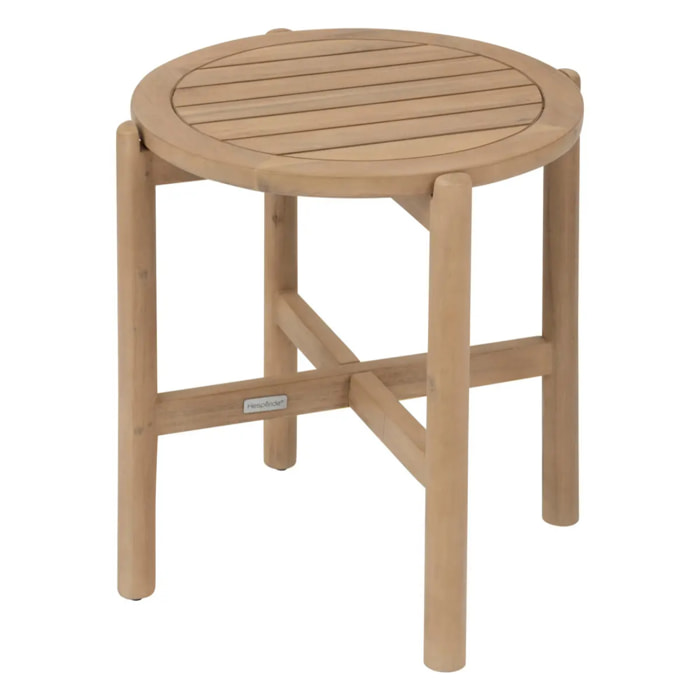 Table d appoint de jardin ronde "Deona" 50cm x 54cm en acacia