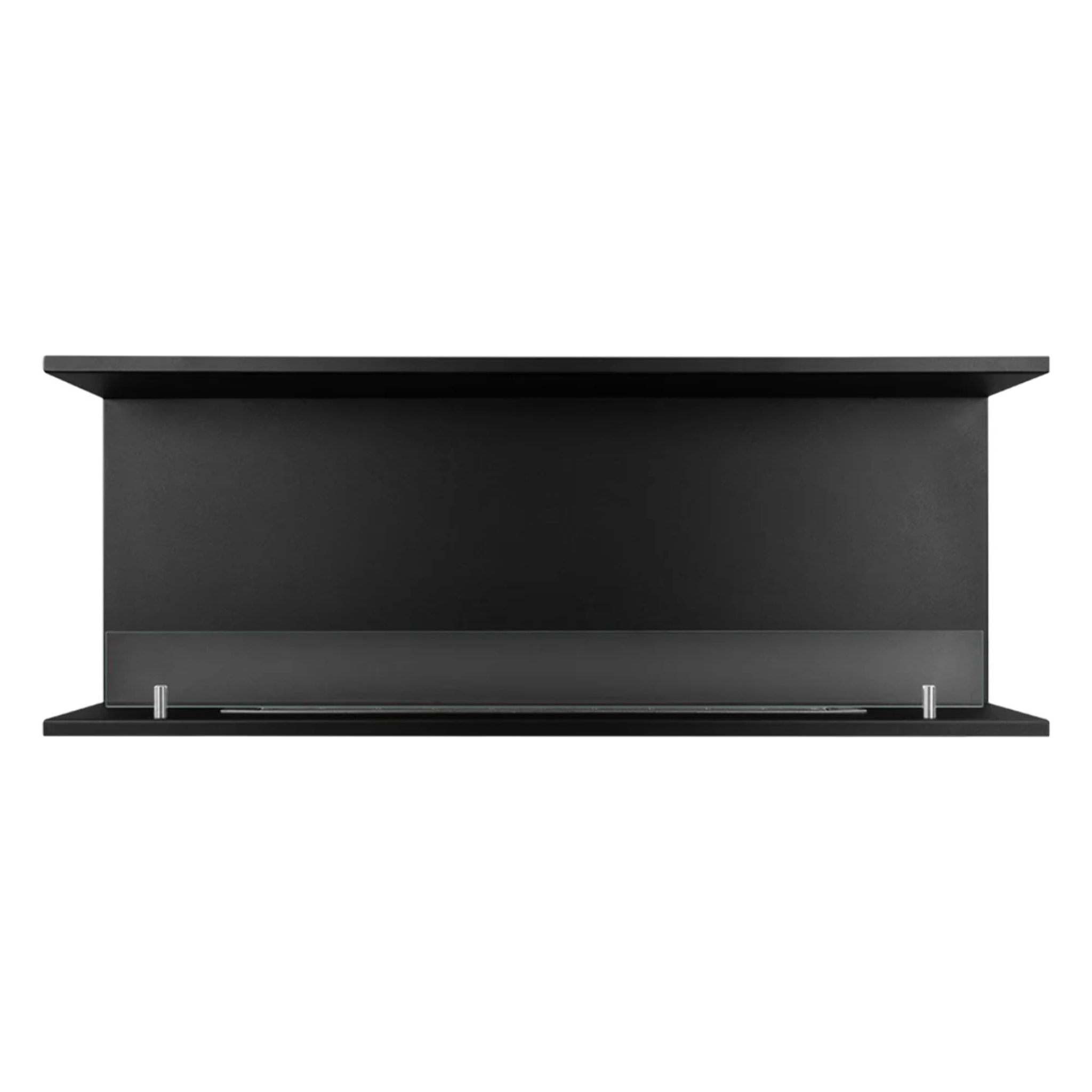 Trevi 120 - Camino a Bioetanolo da Incasso Trifacciale 120x45x24,5 cm con Bruciatore 1,25lt in Acciaio